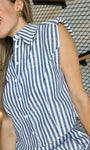 Linen Striped Blouse