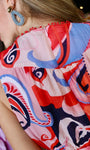 Printed Sleeveless Wide Leg Jumpsuit