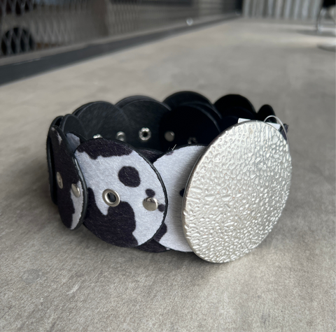 Circular Animal Print Belt