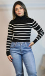 Black Stripe Light Sweater