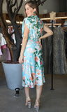 Mock Neck Sleeveless Midi Dress