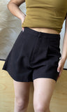 Pleated Waist Woven Shorts