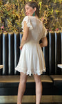 Pleated Ruffle Short Dress