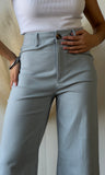 High-waist Straight Pants