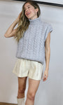 Pearl and Stud Turtle Neck Sweater