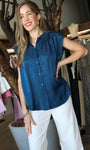 Navy Button Down Shirt
