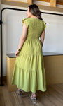 Flutter Sleeve Maxi Dress