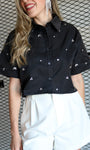 Black Embellished Shirt