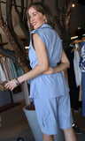 Sleeveless Utility Blazer
