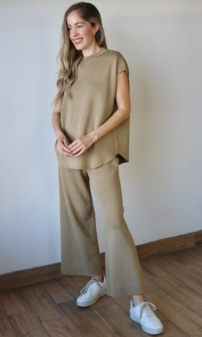 Taupe Pants Set