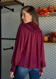 Ruffle And Tie Front Detail Blouse