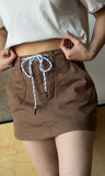 Mini Skirt With Waist String