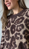Crew Neck Leopard Sweater