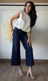 Sleeveless Satin Blouse
