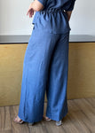 Blue Linen Pants