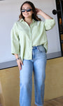 Oversized Button Down Collared Shirt
