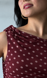 Polka Dot Asymmetrical Top