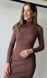 Brown Knit Dress