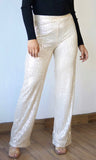 Champagne Sequin Formal Pants