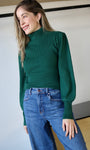 Green Turtle Neck Sweater