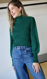 Green Turtle Neck Sweater