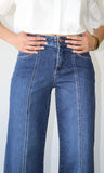 Mid Rise Wide Leg Jeans