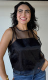 Organza Blouse W/inner Camisole