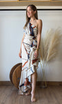 Multi-Colored Satin Dress