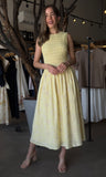 Embroidered Smocked Maxi Dress