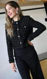 Black Tweed Blazer