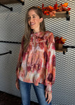 Flowy Blouse With Neck Tie
