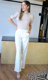 Pantalones tipo blazer Vertigo blancos