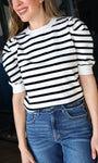 Stripe Sweater Top