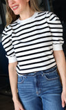 Stripe Sweater Top