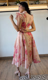 Flower Print Button Dress