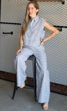 Linen Striped Pants