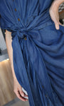Button Front Drop Shoulder Dress