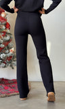 Turtleneck Knitted Pants Set