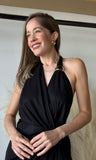 Black Dress With Gold Accent