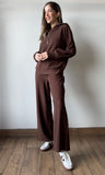 Ribbed Half Zip Pullover & Pants Set