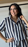 Stripe Buton Shirt Top