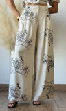 Embroidered Floral Pants