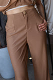 Brown Formal Pants
