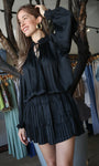 Smocked Hem Sleeve Dress