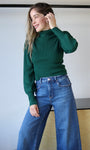 Green Turtle Neck Sweater