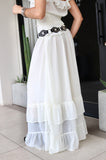 Ruffle Maxi Skirt and Belt