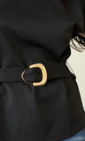 Black Belted T-Shirt