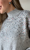 Sequin Detail Sweater Top