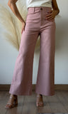 High-waist Straight Pants