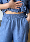 Blue Linen Pants
